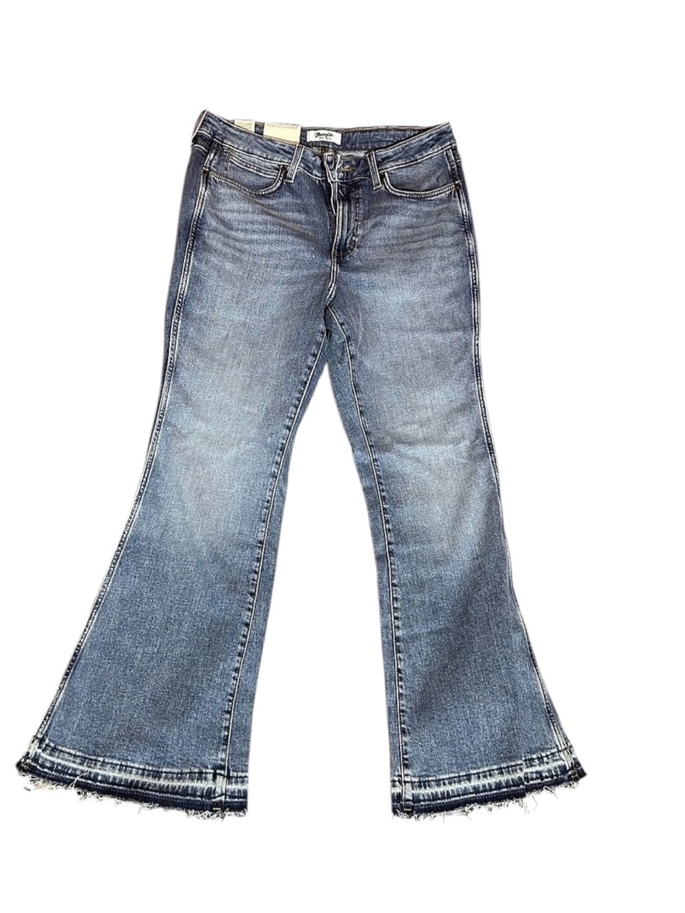 Wrangler Retro High Rise Flare Jeans Blue Waist 30